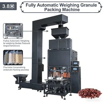 Industrial 1-100g Automatic Granule Packing Machine High Precision Weighing Filling Packaging Machine for Food Processing 1