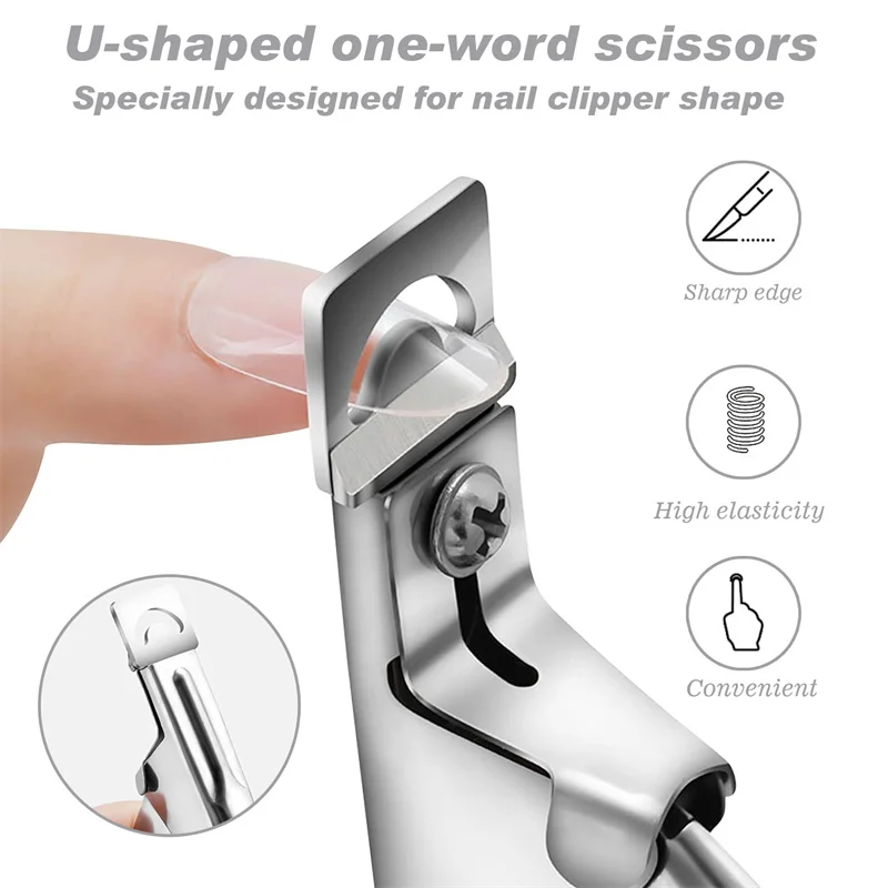 False Nail Clipper Manicure Clamp Clippers Special Type U Word Cut False Manicure Tools Cut Clipper Nail Manicure Tools 5