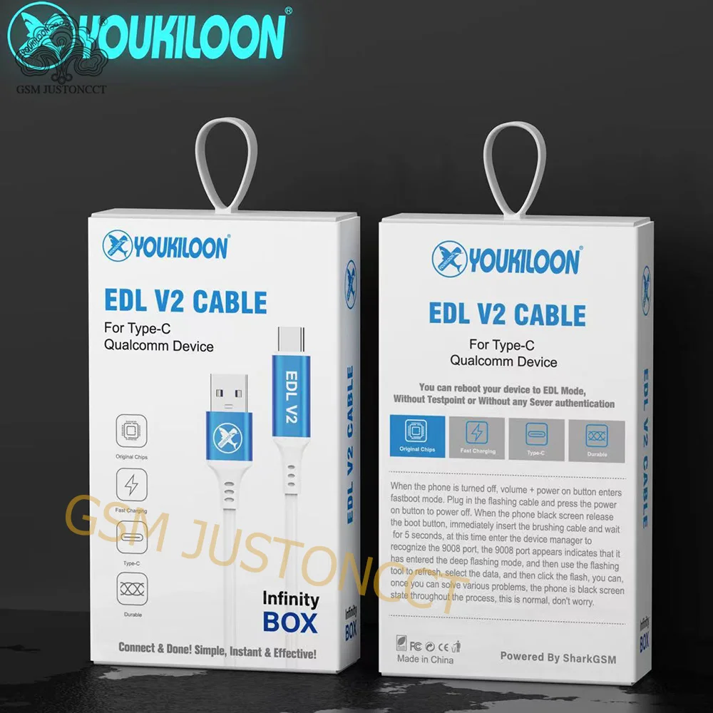 Type c usb cable EDL V2 cable for qualcomm device