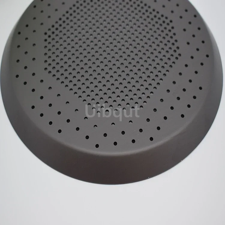 black color hole Nonstick Pizza Baking Pan Tray Plate Dishes Holder Bake ware Baking Tool Accessories Pizza Screen Pan Metal Net pizza bakeware