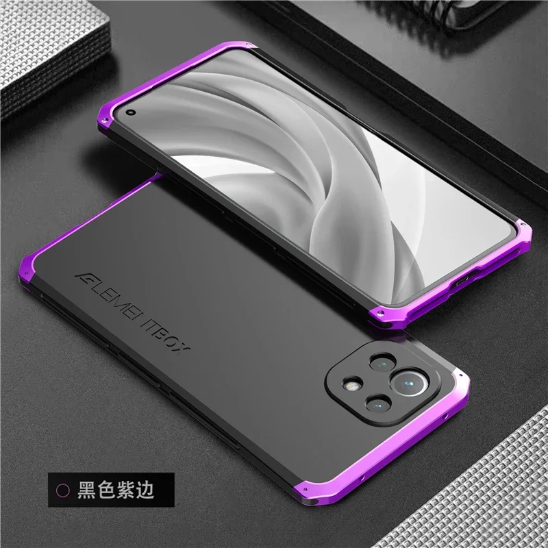 Topme Custodia In Silicone Per Xiaomi MI 11 Lite (4G/5G/NE), Cover Morbida Con Bordo Dorato - Rosa Elegante - 4