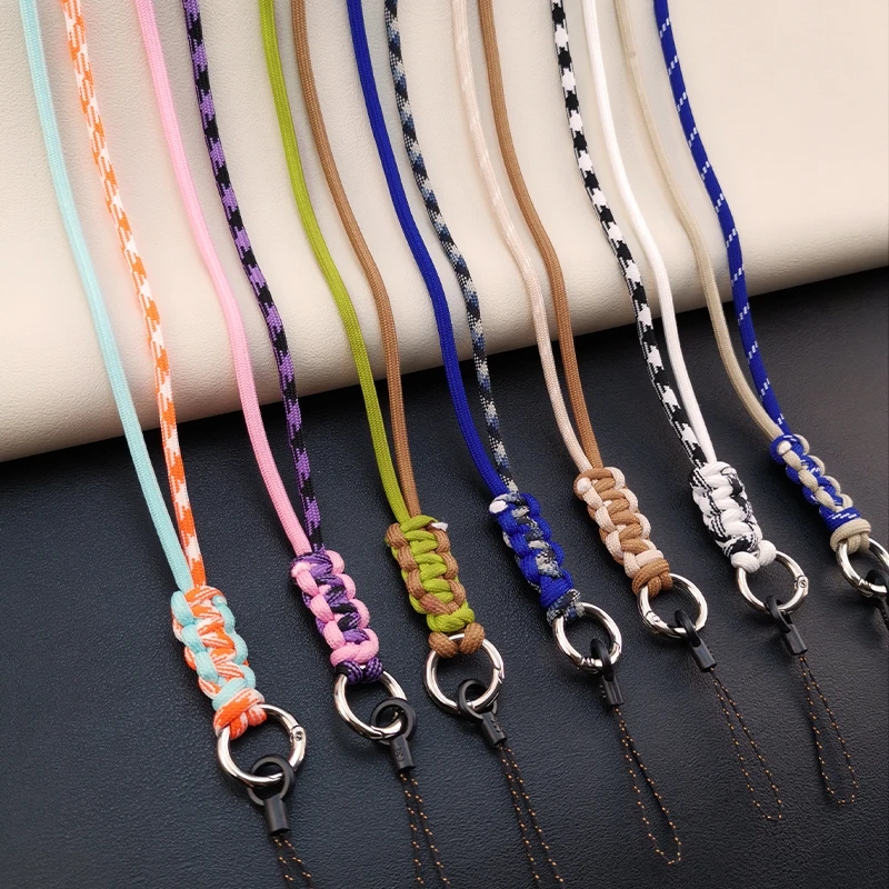 Long Crossbody Mobile Phone Lanyard Can Be Hung The Neck Handmade Lanyard Retractable Shoulder Phone Case Universal Belt Clip