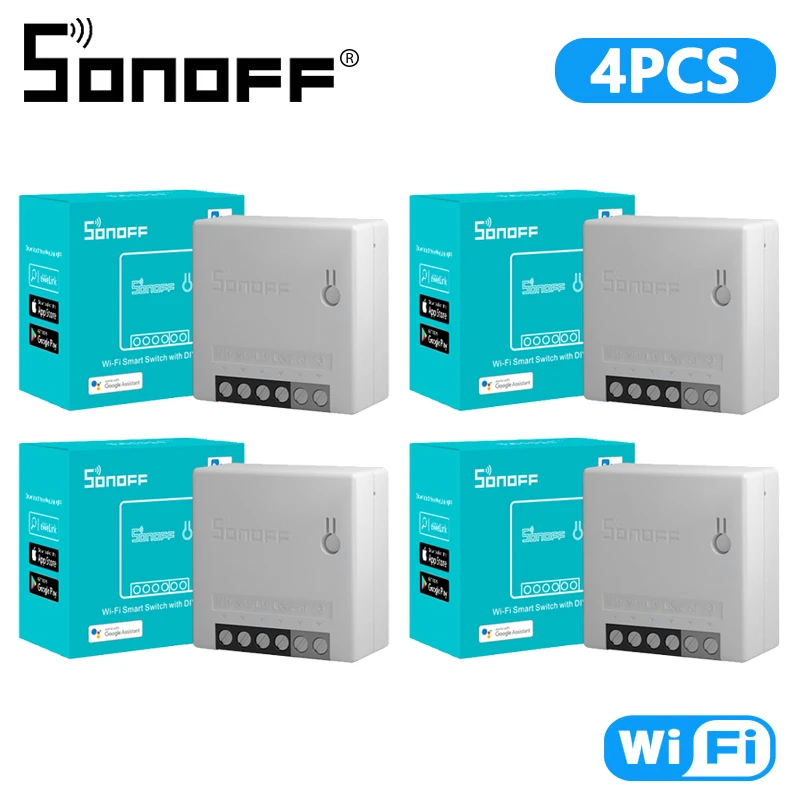 SONOFF MINI R2 WiFi Switch Two Way Control Light Switch Module Smart Home Automation Relay Breaker For eWeLink Alexa Google Home 