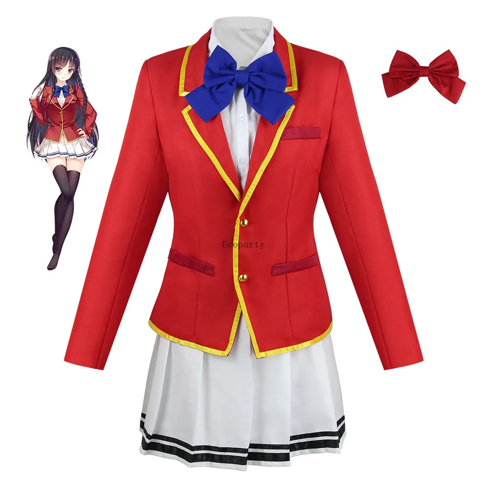 

Classroom Of The Elite Cosplay Costume Horikita Suzune Kushida School Uniform Youkoso Jitsuryoku Shijou Shugi no Kyoushitsu E