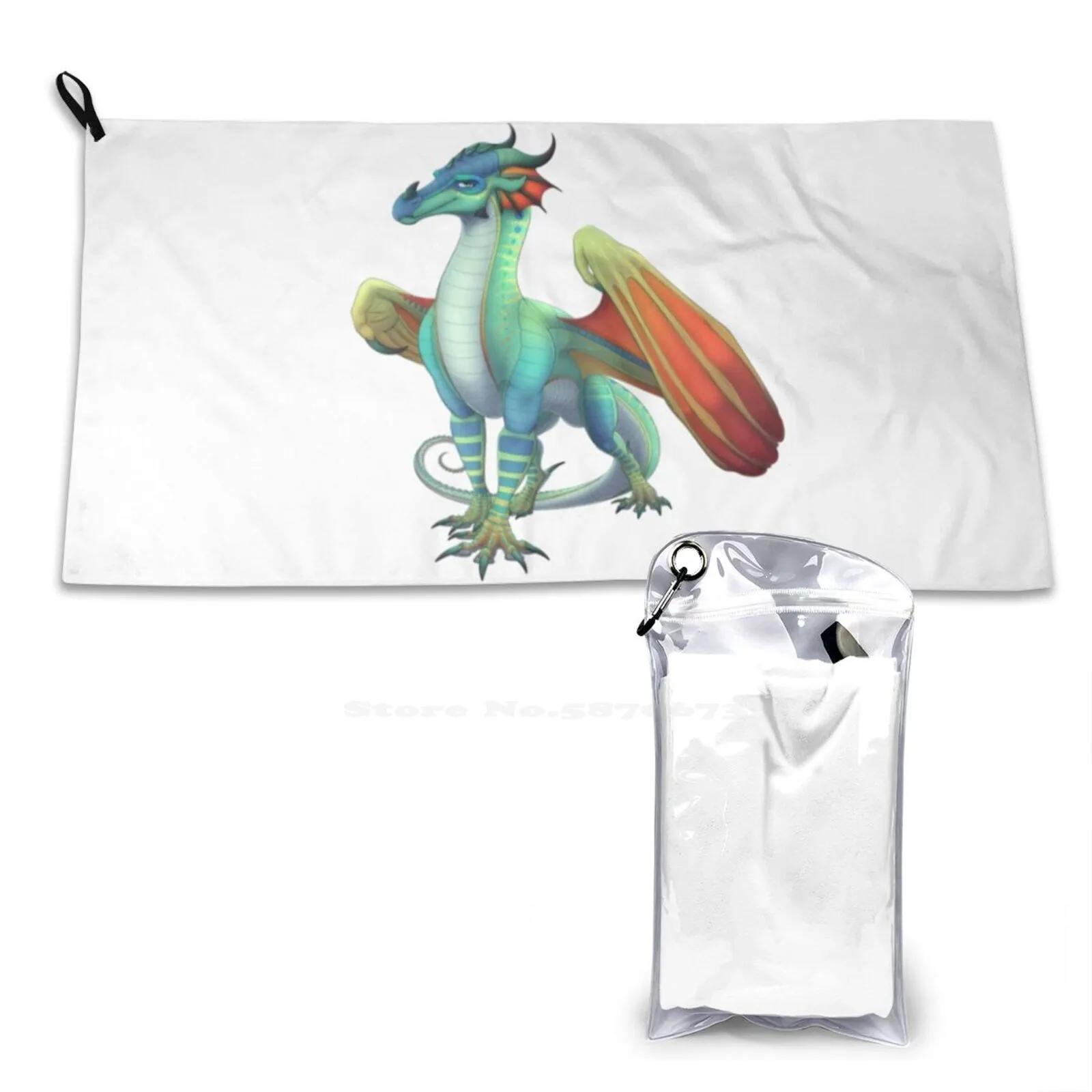 Glory The Rainwing Soft Confortevole Bath Shower Asciugamano Ad Asciugatura Rapida Glory Rainwing Dragon Wings Of Fire