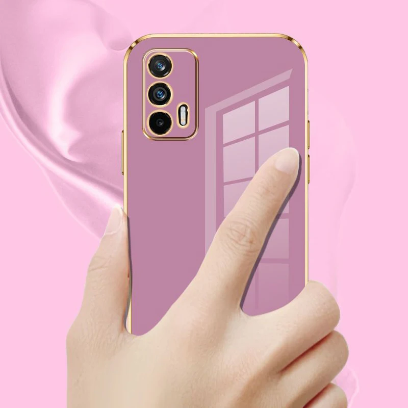 Luxury Square Plating Shockproof Back Cover