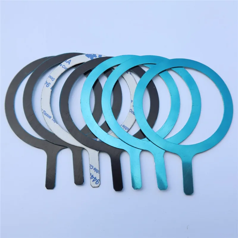 5pcs 55x45mm annulus with handle Metal Plate disk iron sheet For Magnetic Car Phone Stand holders for iphone 12 13 best mobile holder for car