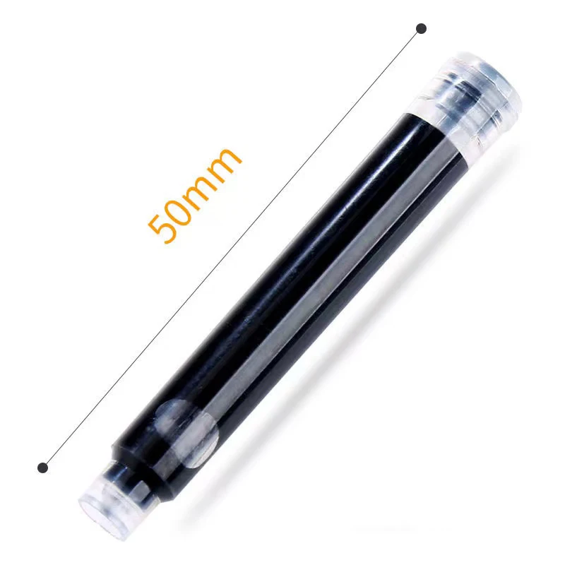 50PCS 3.4/2.6mm  Pure Blue Ink Blue Black Red Ink Sac Ink Supplies for Students Positive Posture Practice Calligraphy Pen