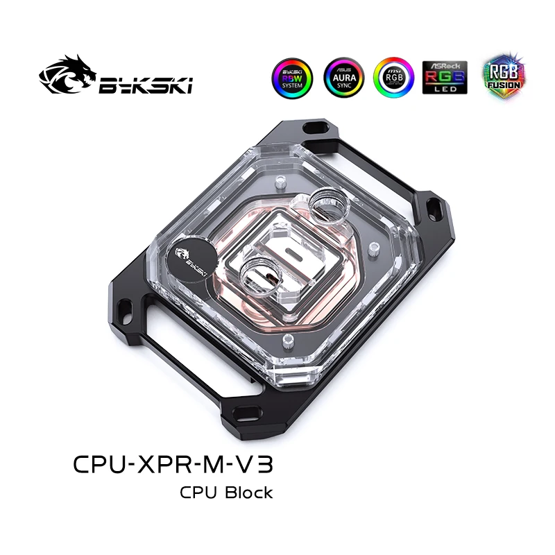 Bykski Cpu Block Use para Intel Lga115x 1200 1700 2011 Amd Ryzen X470 X570 Radiador Refrigerador de Água Cpu-xpr-c-m Cpu-xpr-c-i - Imagem 3