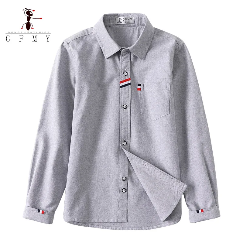 Boys Long Sleeve Shirts Children Shirts For 4-12 Years