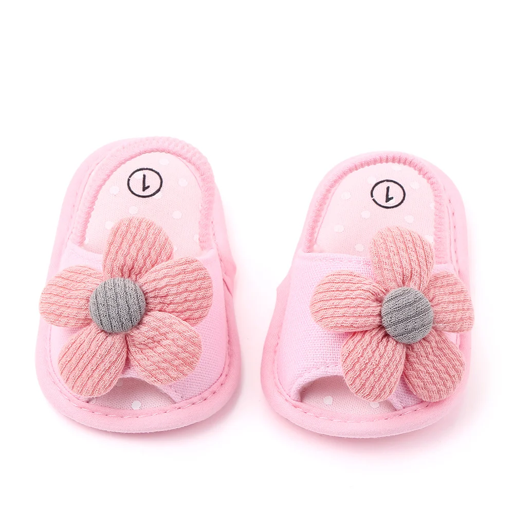 Baby Sandal with Hairband Soft Cotton for Spring and Summer Baby Girl 0-18M