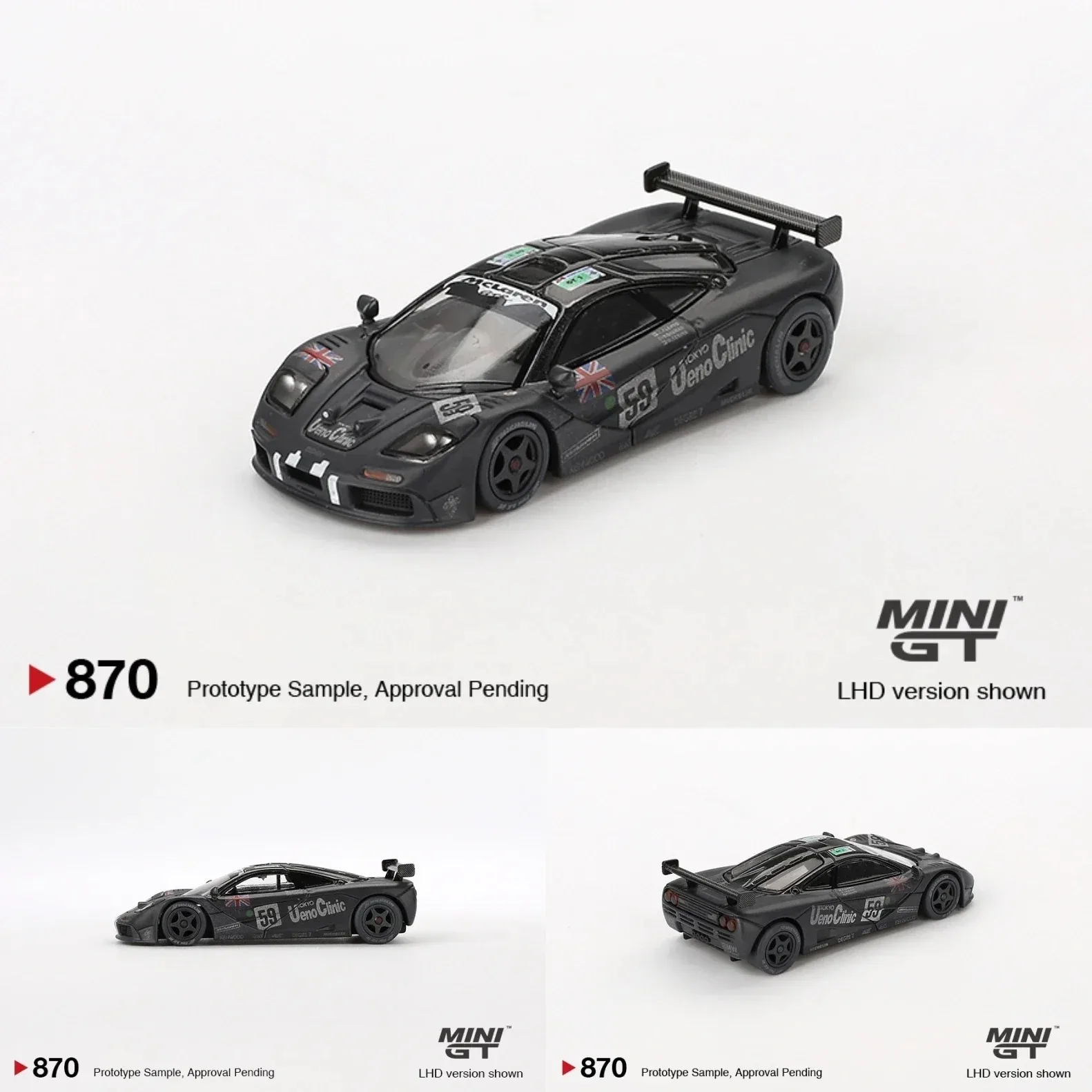 MINIGT In Stock 870 1:64 MCL F1 GTR #59 1995 LeMans Model