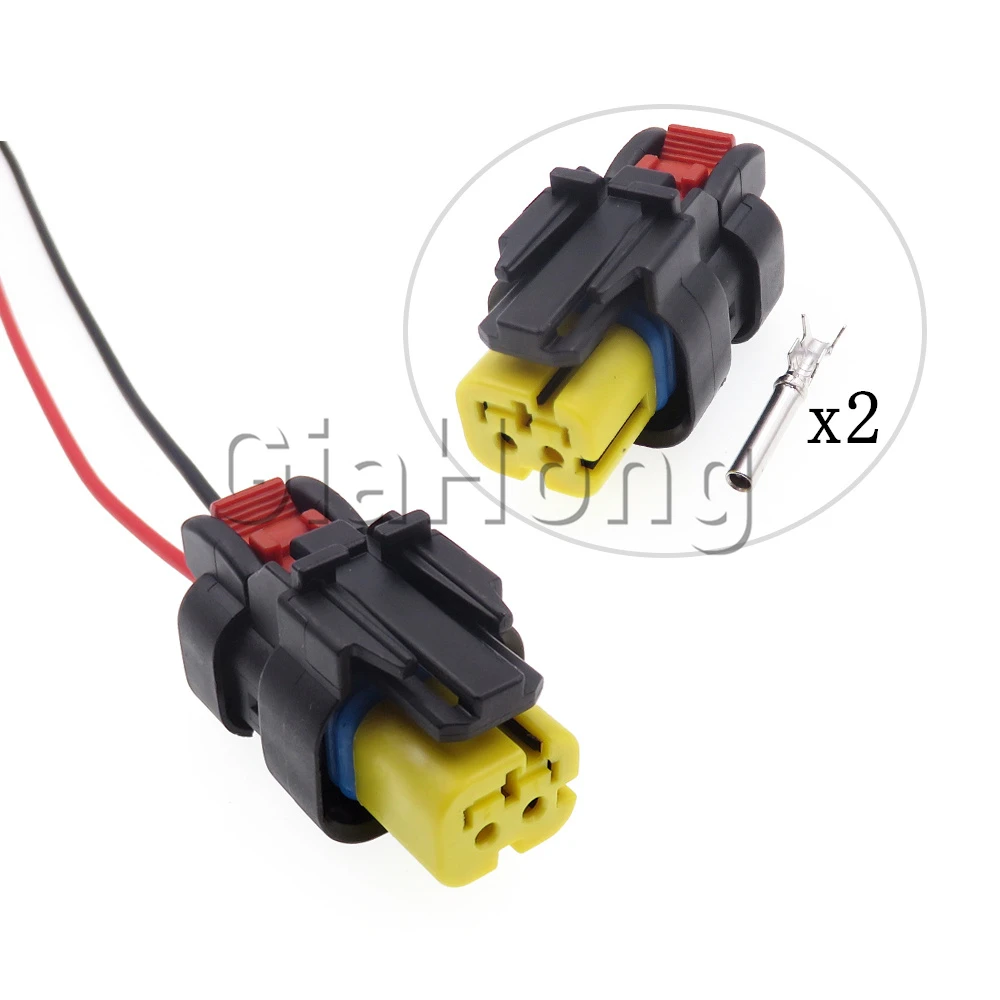 

1 Set 2 Ways Electric Wiring Socket for Excavator 776427-3 Starter Car Camshaft Sensor/Engine Wire Harness Connector