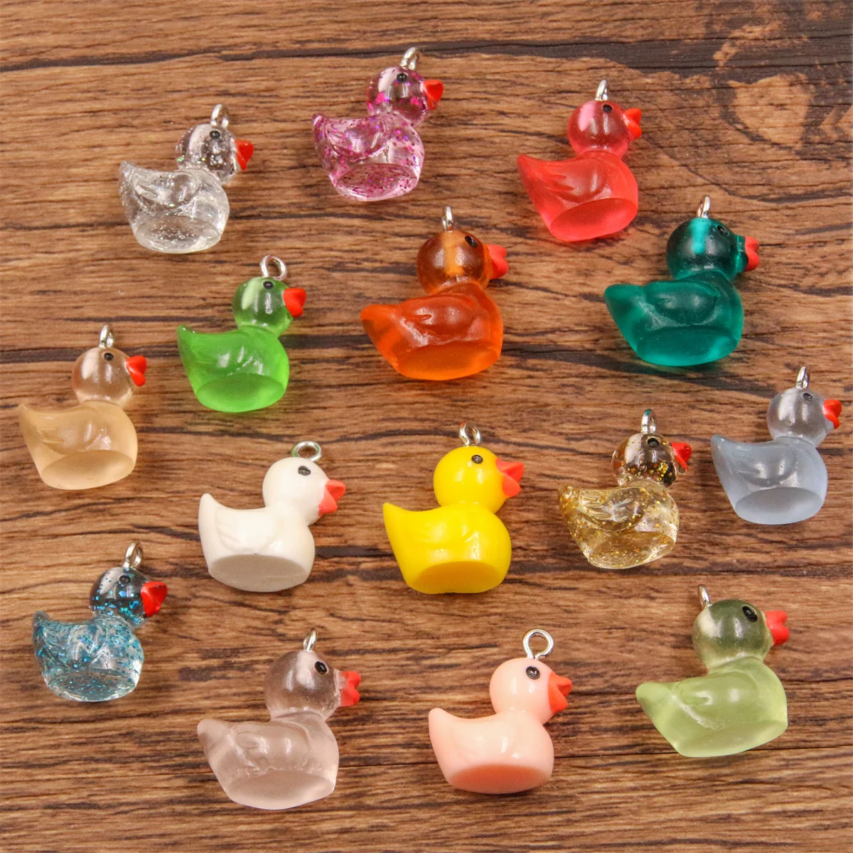 Acrylic Goose Geese Earrings - Cute Farm Animal Jewelry, Flat