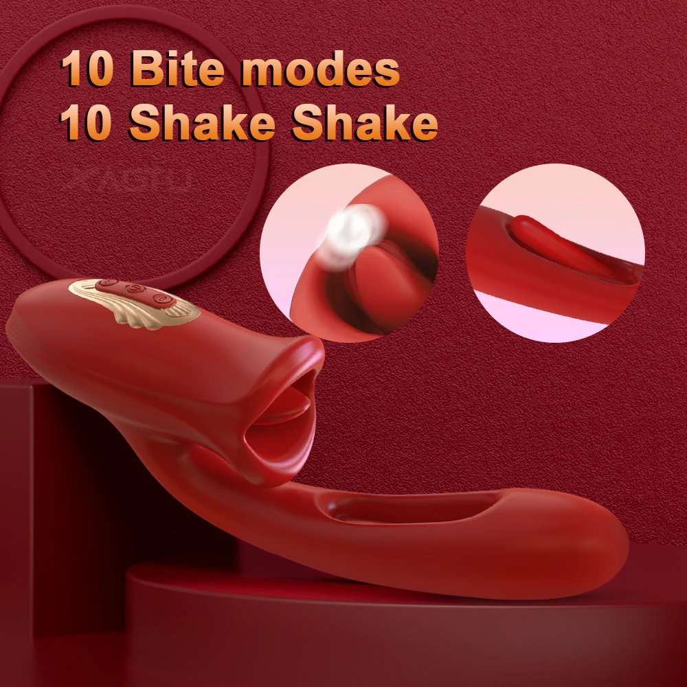 Tapping Flapping Vibrator for Women Tongue Licking Clitoris Clit Sucker Stimulator Powerful Female Sex Toy Woman Adult 18