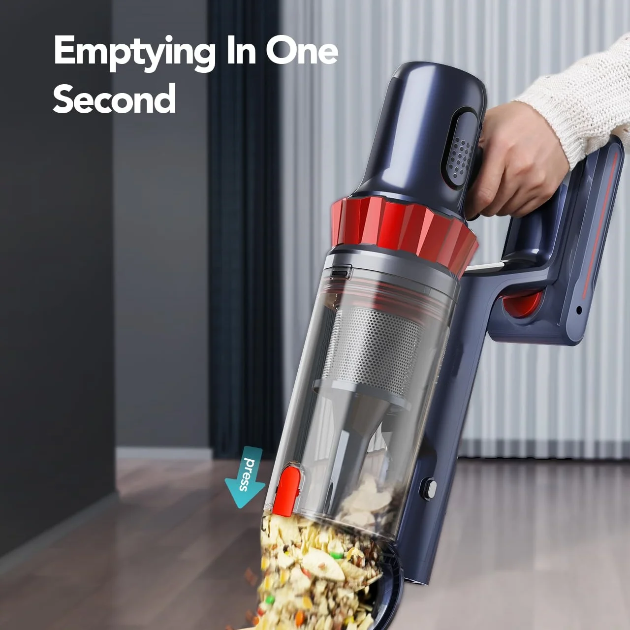Wireless Vacuum Cleaner 38KPA HandHeld  VC01 Strong Suction Portable Dust Cleaning Machine Dust Cup Home Appliance 6