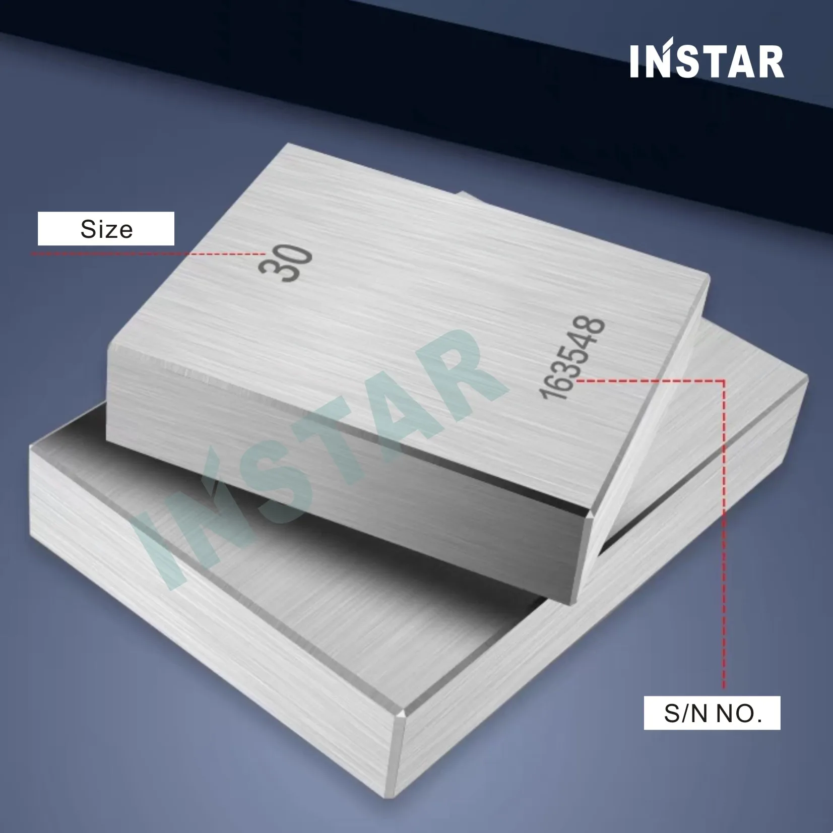 INSTAR 게이지 블록 세트, 등급 0, 중간 등급 정확도 0.00045mm, 경화강 Gcr15, 산업 품질 10-30-50-100mm, 122 개