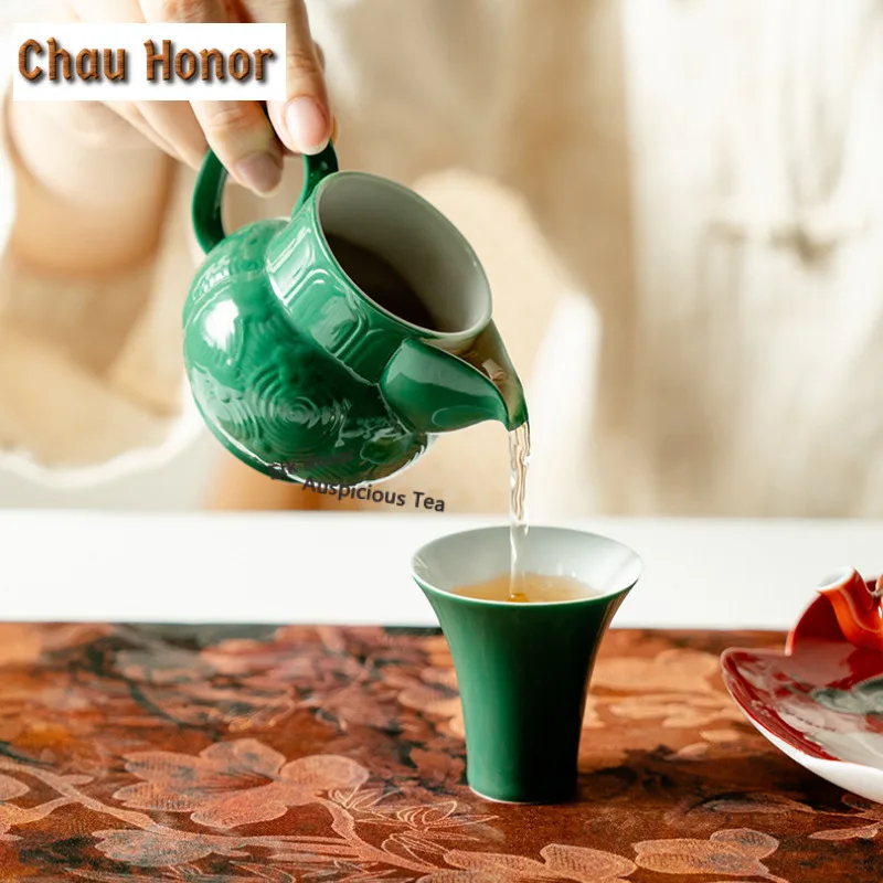 Hand-painted Butterfly Peony Red Tea Set Complete Set Tea Ceremony Set Tea Making Teapot And Tea Cup Set Teaset Decoration Gifts