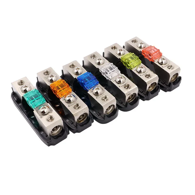 Fuse Holder Car Audio Power 30-150A Stereo Audio Single Way AGU Holder Power Distribution Block Fusebox
