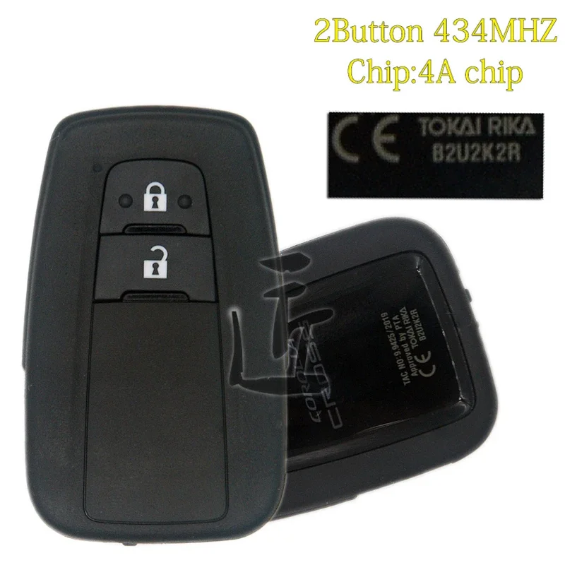 

BaoJiangDa car Smart Key For Toyota Corolla CROSS Remote Frequency 434MHZ 4A Chip FCC ID:B2U2K2R 61E466-0010 P/N:8990H-05050