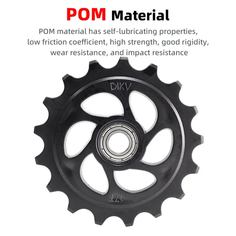 Durable Bicycle Rear Derailleur Jockey Wheel with Smooth Bearings