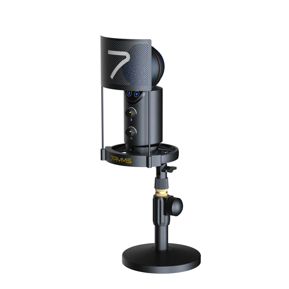 7RYMS AU02-K1 RGB Cardioid Condenser USB Microphone Kit description image 11