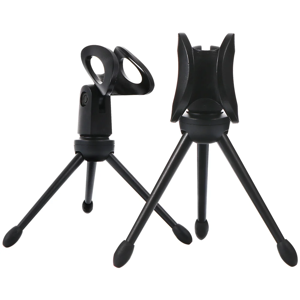 2 Pcs Tripod Mic Audio Accessory Wireless Microphone Plastic Universal Stand microphone stand