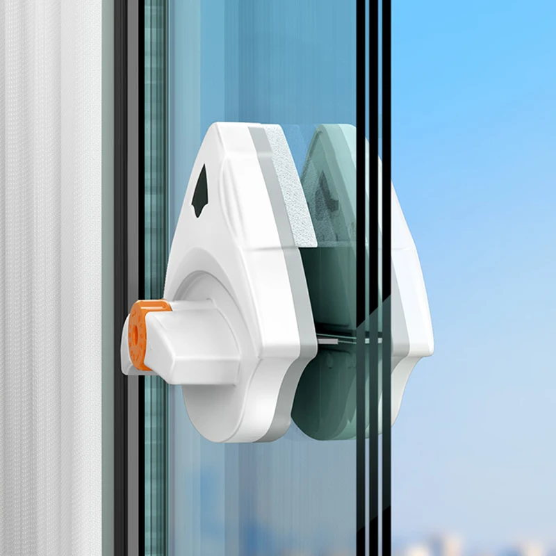 Magnetic window cleaner high-rise window wipe window household double-sided scrub brush scraping cleaning special tool 5