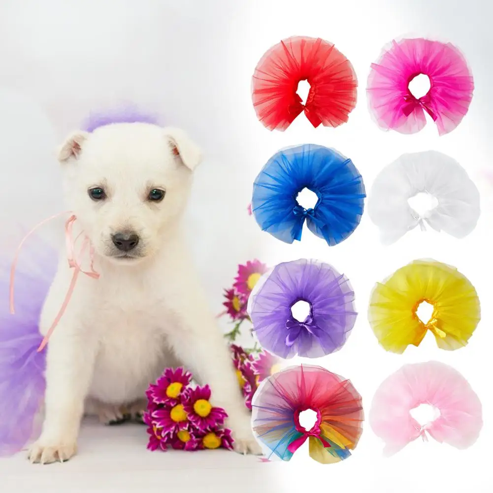 Tutu Dress，Teddy Schnauzer Puppy Pet Costume Apparel，Breathable Summer Dog Two-legged Clothes，Dog Skirts