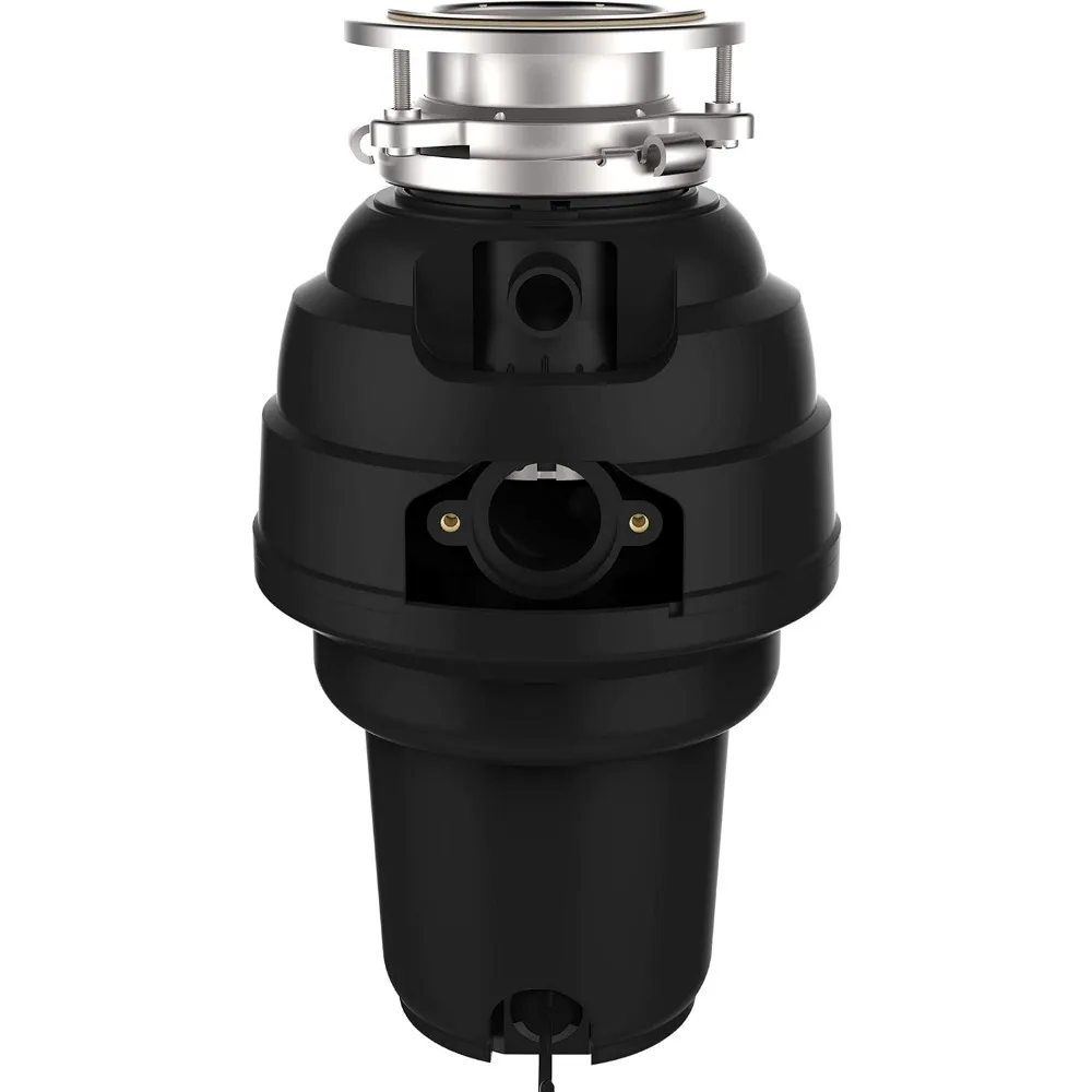 10-US-WM-658-3B Garbage Disposal Anti-Jam Stainless Steel Food Waste Grinding System, 1-1/4 HP Premium, Black 2