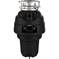 10-US-WM-658-3B Garbage Disposal Anti-Jam Stainless Steel Food Waste Grinding System, 1-1/4 HP Premium, Black 2