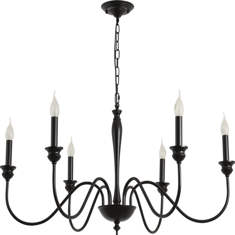 

Rustic Classic LED Iron Chandelier Hanging Light Fixture Pendant Lamp for Kitchen Living Dining Room Hotel Loft Bar Home