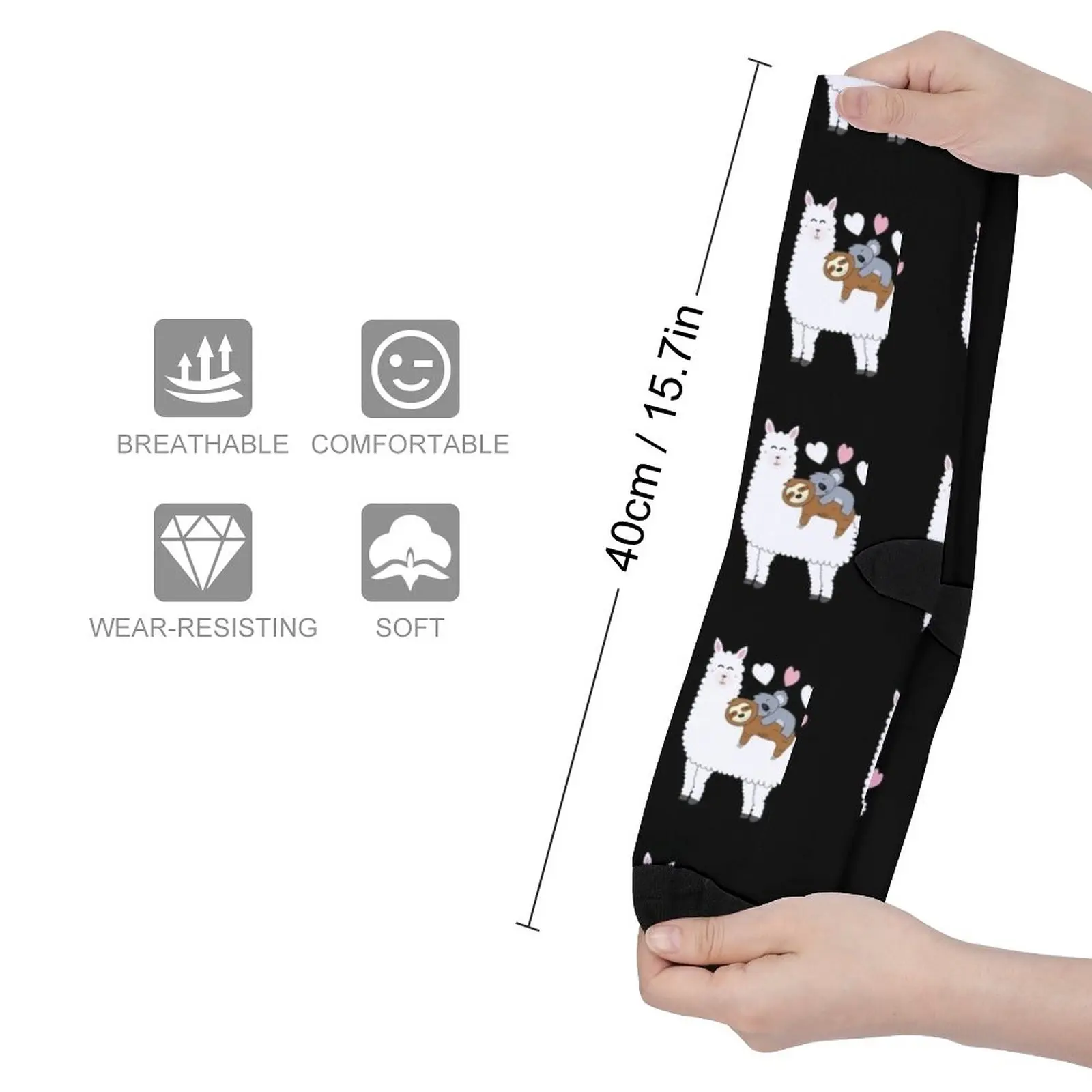 Alpaca llama sloth koala girl gift Socks Socks set Socks with print