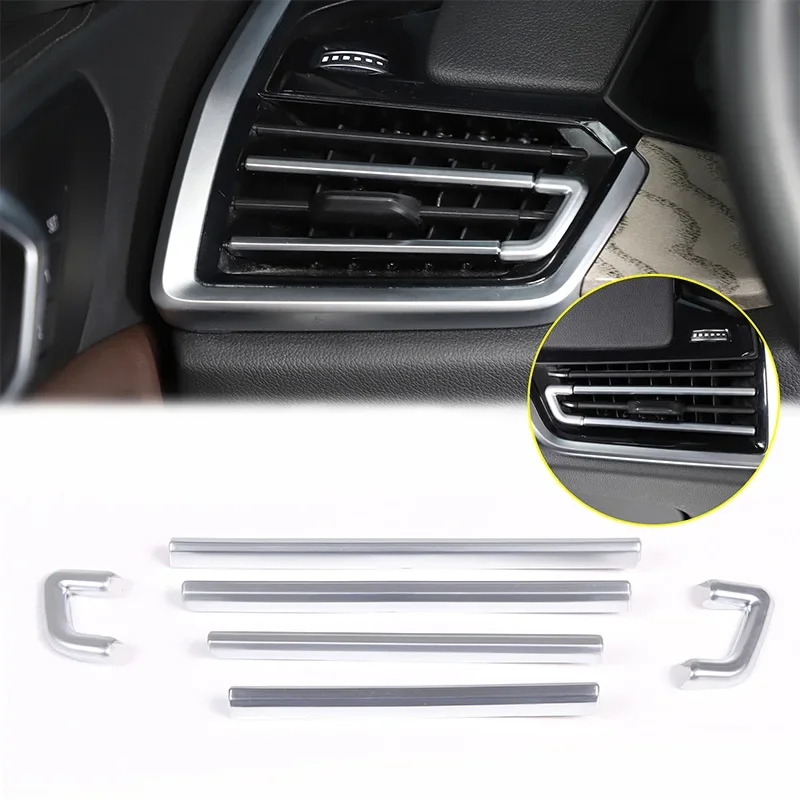 

For BMW X5 X6 G05 G06 2019-2022 ABS Car Side Air Outlet Decorative Strips Interior Modification Stickers Accessories