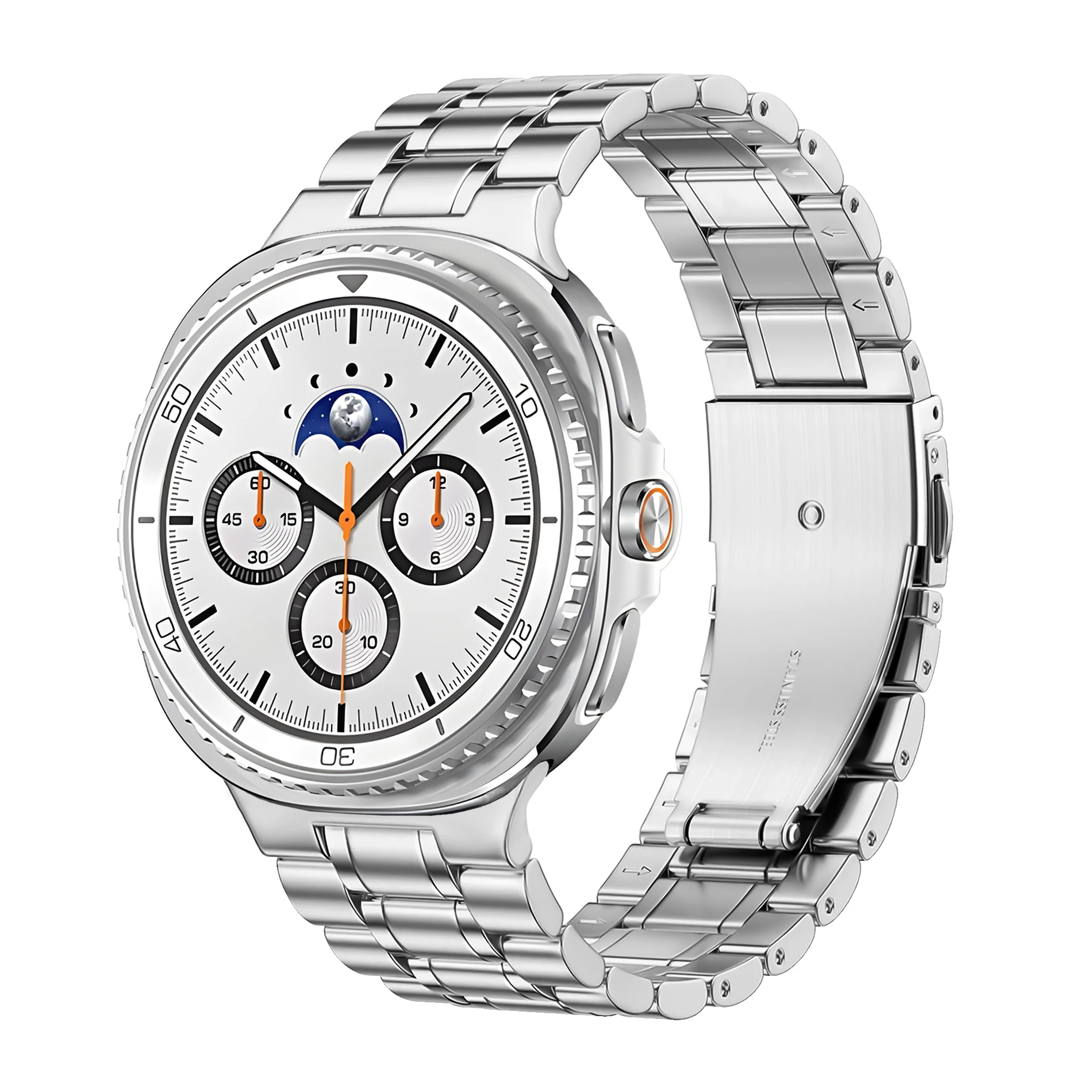 Premium Steel Link Bracelet – No Gaps Metal Band