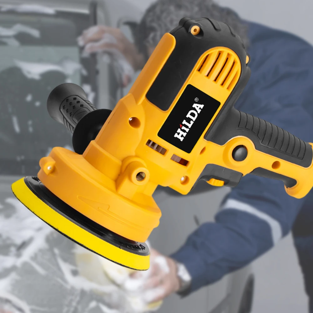 HILDA Electric Car Polisher Machine Auto Polishing Machine 700W 3500rpm Adjustable Speed Sanding Waxing Tool Car Accessory Tool 2