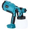 Cordless Electric Spray Gun Paint Sprayer Auto Furniture Steel Coating Airbrush,Compataible Makita and Heimerdinger 18V Battery 4