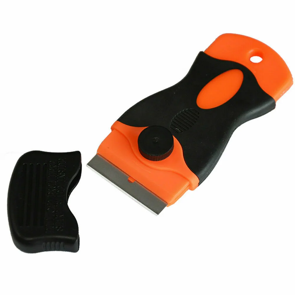 

Easy to Use Vinyl Sticker Removal Tool, Ergonomic Design for Comfortable Grip Comes with 3 Plastic Blades and 3 Metal Blades