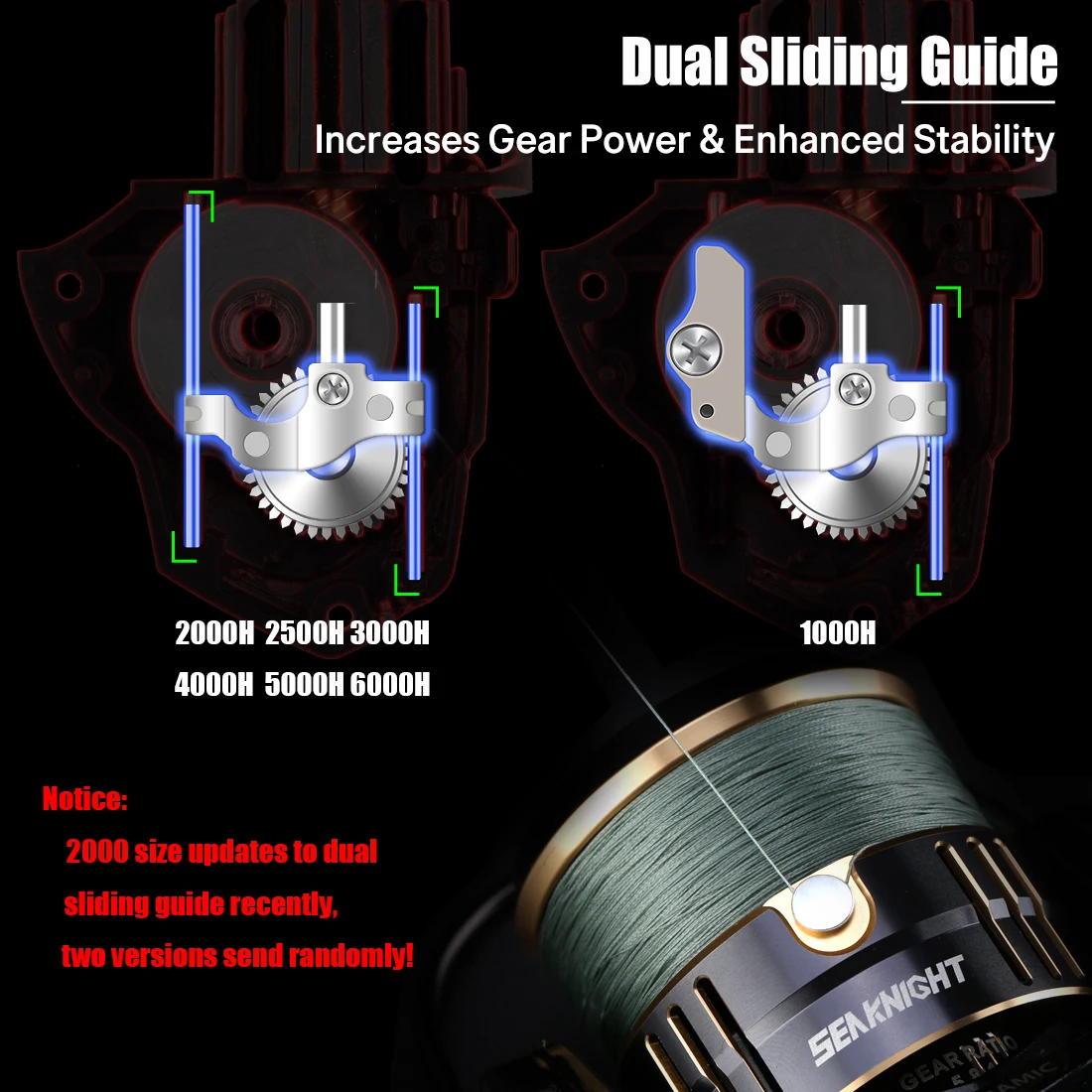 SeaKnight Brand TREANT III Series Fishing Reel 1000