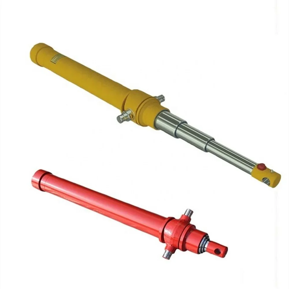 

7TON HYDRAULIC TELESCOPIC CYLINDER 3 STAGE 108 STROKE ROD DIAMETER 2 INCH