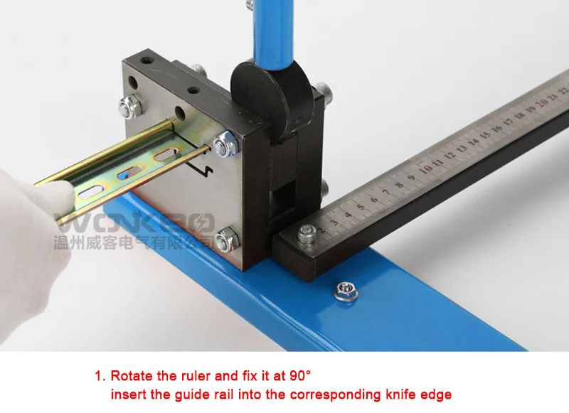 C45 Multifuntional Din Rail Cutter Din Rail Cutting Tool Easy Cut With Measure Gauge wood pellet making machine