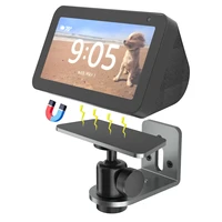 Echo Show 5 (1st&2nd Gen) Stand Wall Mount Magnetic Connect Adjustable Angle Bracket Aluminium Alloy Silver Holder