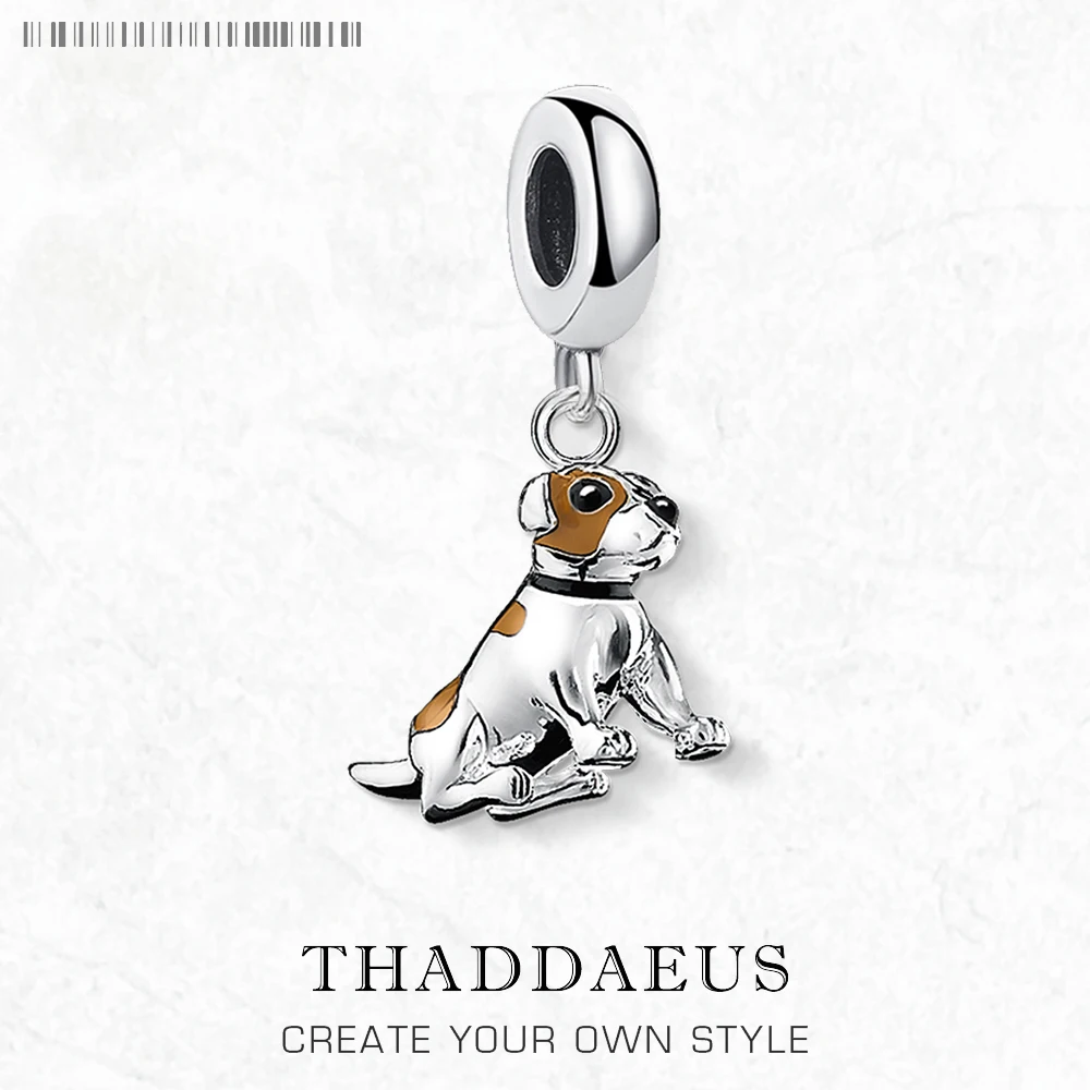 Pendant Jack Russell Terrier Dog Fashion Jewelry Europe 925 Silver Sterling Accessories Cute Gift For Woman Men