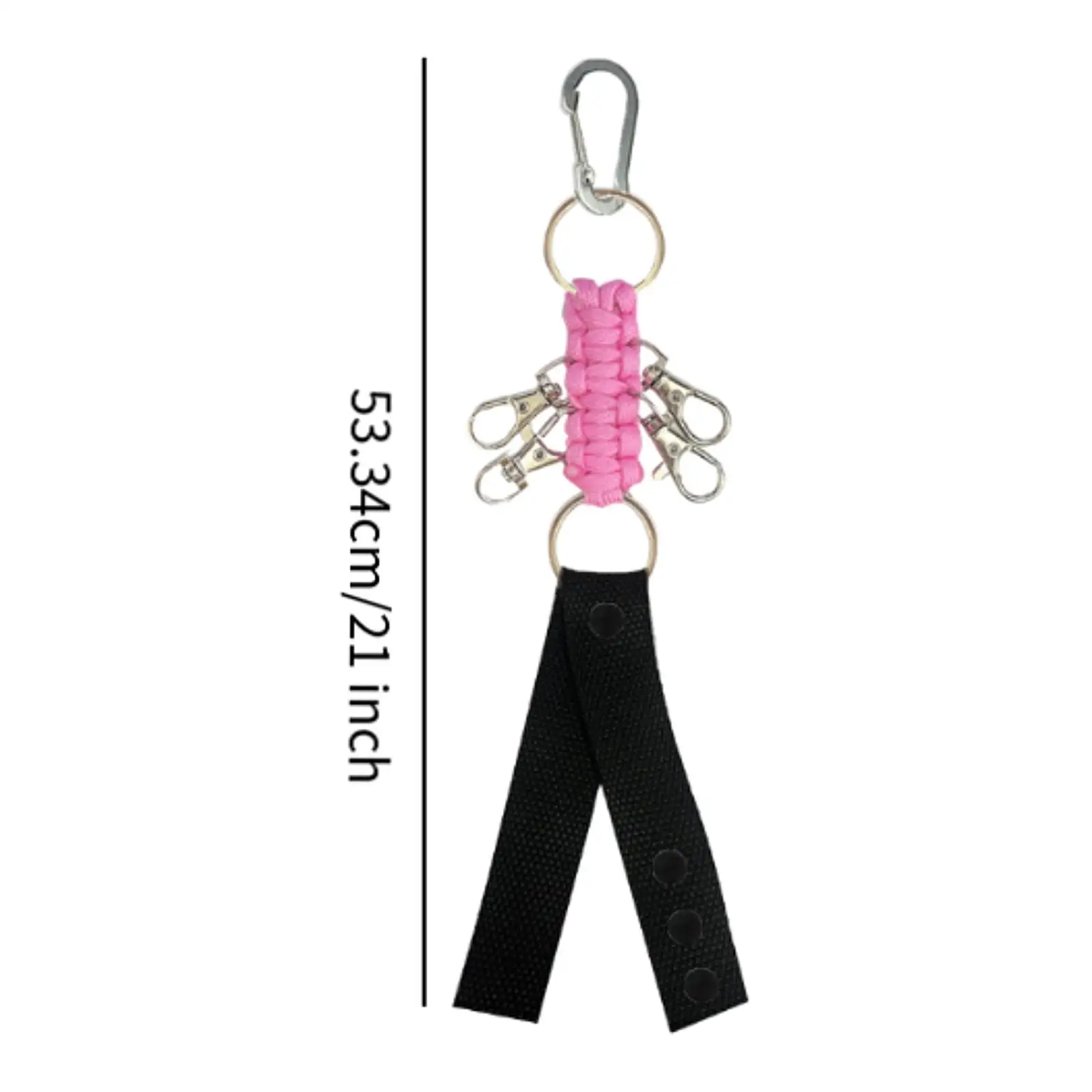 Pom Poms Holder Strap Keychain for Cheering Stage Performances Dance Party