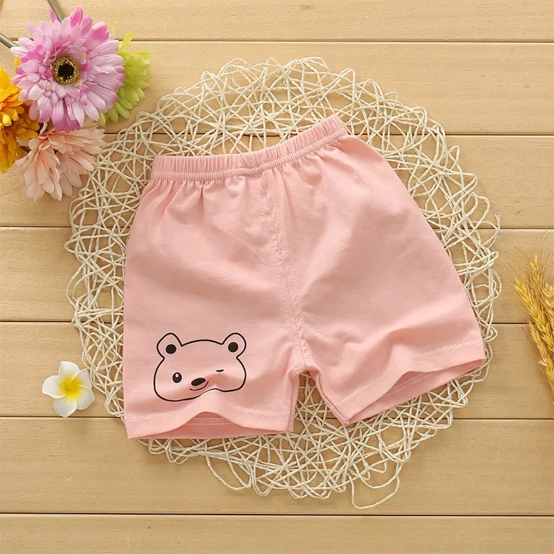 Kids Shorts Kids Trousers Baby Boys Girls Shorts Toddler Kids Striped Short Pant Summer 1-5 Years Children's Cotton Short Trousers Cartoon Clothing