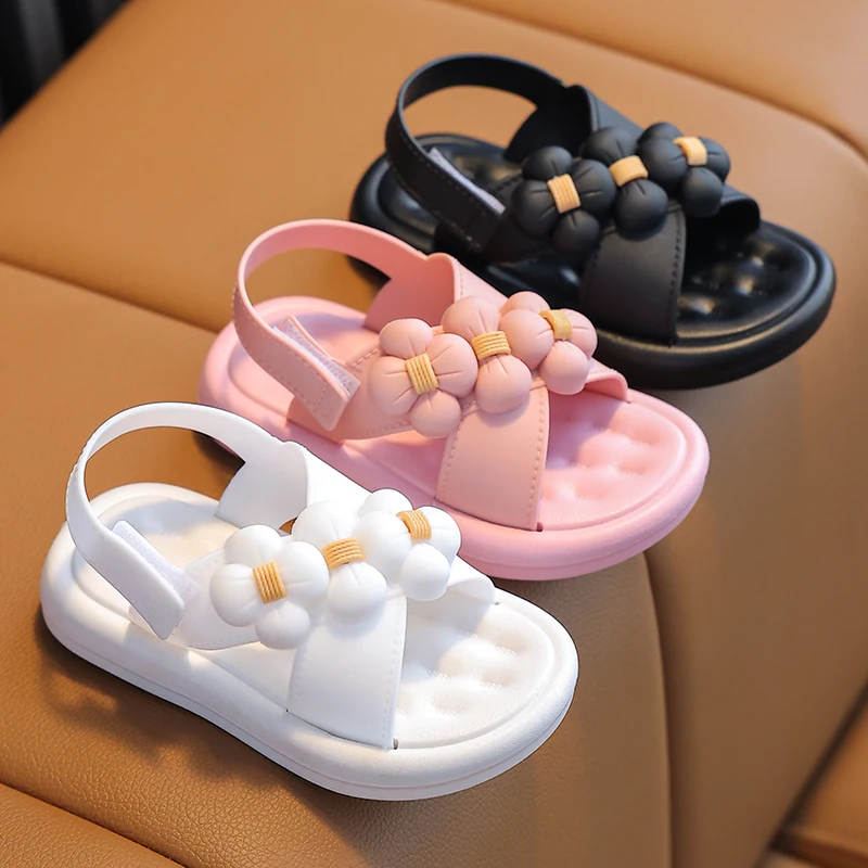 Baby Shoes Kids Shoes Children Sandals Kids Sandals Beach Shoes Children's Sandals Summer Girls Soft Sole Anti-slip Children's Baby Student Beach Shoes