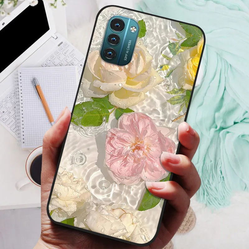 Floral Astronaut Soft TPU Silicone Bumper Phone Case