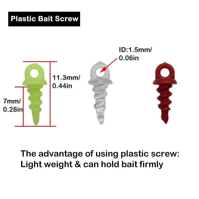 Fishing Screws Carp Bait Screws With Ring Mirco Swivel Carp Bait For Ronnie Rig Zig Chod Boilies Hiar Rig Terminal Tackle