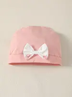 0-2 Year Old Newborn Baby Gilr Spring and Autumn Round Neck Bow Long Sleeve Love Printed Pants jumpsuit 3