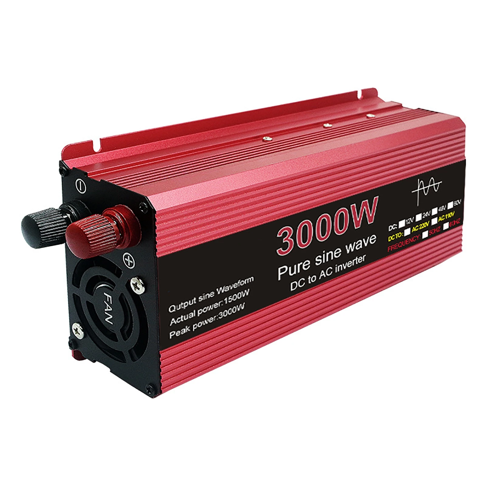 

Pure Sine Wave Inverter DC 12V To AC 220V Voltage 1000W 1600W 2200W 3000W Transformer Power Converter Solar Car Inverter Adapter